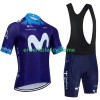 Tenue Maillot + Cuissard à Bretelles Movistar 2023